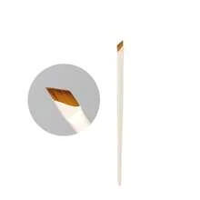 Cọ kẻ mắt hình lưỡi dao được nâng cấp với đầu siêu mảnh, cọ kẻ lông mày vát cạnh và cọ kẻ chi tiết chính xác, màu trắng, cọ kẻ lông mày, cọ tán phấn mắt, cọ chải mi, cọ chải mi, quà tặng - trắng - Xem 9