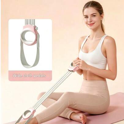 Adjustable Resistance Band, Elastic Stretch Strap For Home Fitness, Back Opening Design For Women, Shoulder & Back Stretching Tool