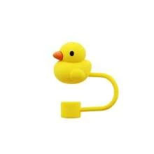 1/4/8 件便携式可爱动物硅胶吸管盖，青蛙、兔子、鸭子、浣熊、小鸡吸管盖，10 毫米/0.4 英寸可重复使用吸管盖配件，情人节装饰，儿童派对礼物，返校用品 - 動物吸管蓋 - 查看 20