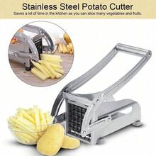 Premium Chip Cutter French Fry Cutter, Stainless Steel Potato Slicer With 2 Blade Options, Christmas Gift For Her, Stocking Filler - Default - View 1