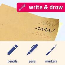 50 100 Sheets A4 Kraft Paper Light Brown Non-Adhesive Printable And Writeable, Suitable For Laser And Inkjet Printers, Matte Full Sheet Sticky Paper, Label Stickers Strong Adhesive High Quality - View 7