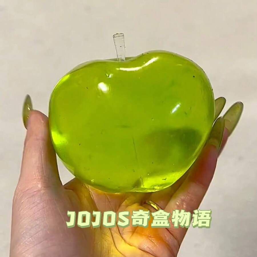 1 cái - [Độc đáo] Đồ chơi bóp tay hương táo xanh và trà xanh hỗn hợp, dẻo, đàn hồi chậm, dính, giúp giảm áp lực cho tay.