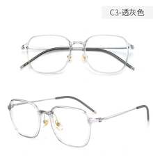 Las gafas de hidrogel de titanio.LOLLY son cómodas y amigables con la piel, adecuadas para el uso diario, y pueden equiparse con lentes graduados y lentes de protección la luz azul. un modelo popular. - C1 Negro brillante - Ver 8