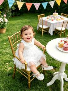 Newborn/Infant Girls' Mary Jane Flats - Newborn Infant Prewalker Shoes Soft Rubber Sole Princess Wedding Christening Crib Shoes - White - View 6