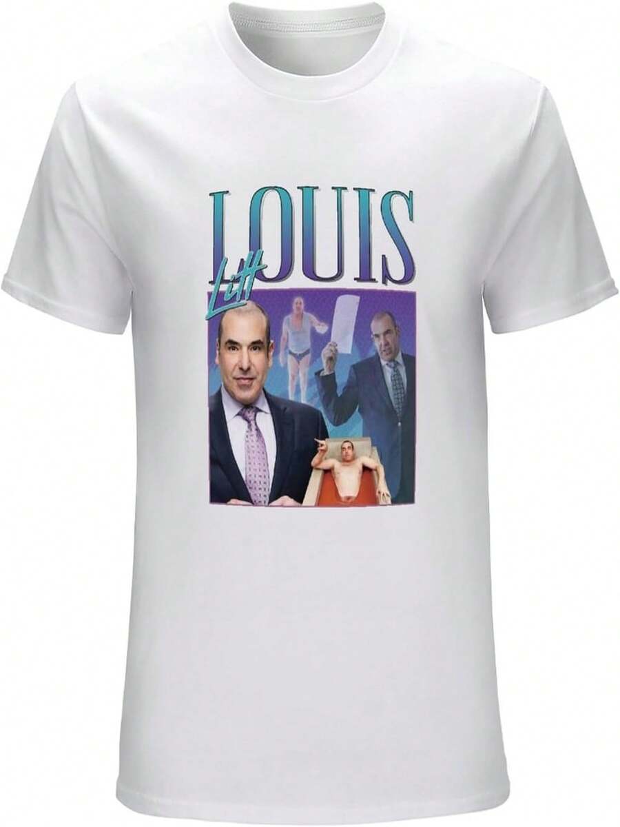 Louis Litt Homage - Funny T-Shirt - 白色 - 查看 1