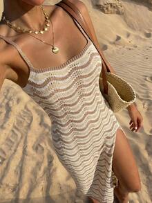 Đầm nữ mùa hè 2026 kiểu Bohemian mới, thích hợp cho lễ hội âm nhạc, bãi biển, nghỉ dưỡng, nhiều màu sắc, khoét rỗng, gợi cảm, thiết kế hở lưng, dây mảnh, xẻ tà bên hông. - Nhiều màu - Xem 2