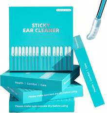 24 Pcs Ear Wax Stick, 2026 New Reusable Sticky Soft Ear Swabs, Adhesive Ear Wax Removal Tools, Ear Cleaning Tools Ear Curette Kids & Adults (Large, 24 Pcs) - Lớn - Xem 9