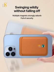 Ví đựng thẻ từ D8, ví từ tính tương thích với MagSafe, tương thích với iPhone 17/16/15/14/13/12, tương thích với ốp lưng điện thoại từ tính của Apple, đựng thẻ bằng chất liệu PU, chứa được 1-2 thẻ, ví đựng thẻ dán vào mặt sau điện thoại. - Nhiều màu - Xem 8
