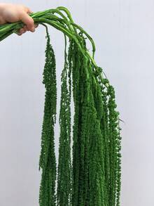1/2/3/4/5件人造紫藤垂吊花，水滴形串掛植物，婚禮絲綢人造莧花，酒紅色婚禮花，瀑布婚禮花束，適用於婚禮背景裝飾、酒店裝飾、DIY花藝材料、花瓶填充、牆面裝飾、母親節、生日、派對、禮物等 - 墨綠色 - 查看 8