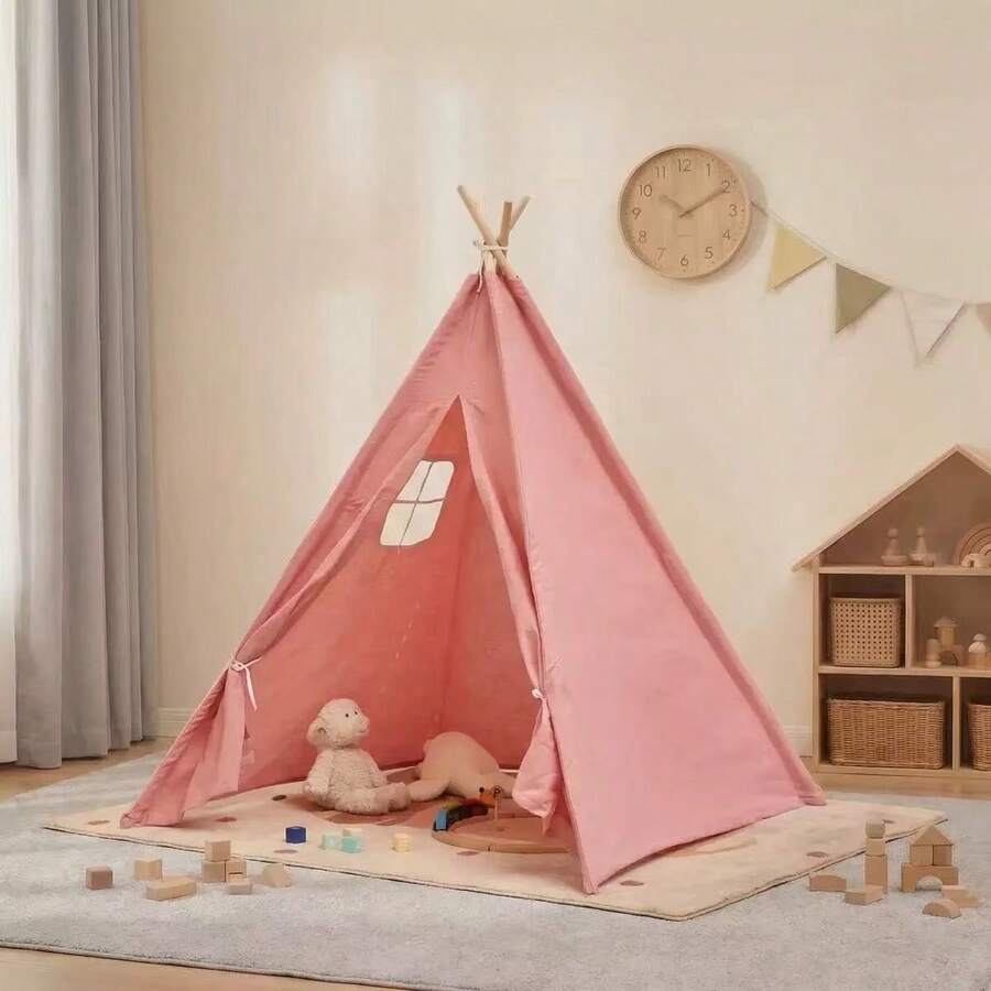 1pc White Portable Tent, Indoor Quadrilateral Tent, Outdoor Camping Tent