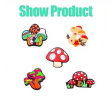 20pcs Mushroom Series, Colorful Mushrooms, Green Mushrooms, Fungus Shoe Decorations, DIY Accessories, High Quality Popular Decorative Items, Bubble Slippers, Sandals, PVC Shoe Decorations, Beach Bag Accessories, Great Gift - Multicolor - View 10