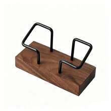 Giá đựng danh thiếp bằng gỗ và kim loại tối giản, kệ trưng bày để bàn, giá đỡ danh thiếp bằng gỗ, đồ dùng văn phòng/gia đình - Nhiều màu - Xem 5