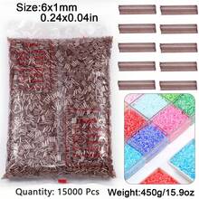 15000颗玻璃珠，小米珠，DIY珠宝制作玻璃珠，发夹流苏，手链，头饰，耳环，工艺串珠材料 - diy玻璃小米珠 - 查看 20