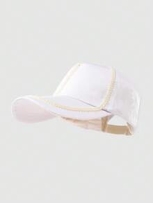 1pc Y2K Style Vintage Baseball Cap With Pearls, Women's Accessory, Summer Golf Hat, Dad Hat, Adjustable Classic Low Profile Solid Color Cap, Unisex Outdoor Sun Hat, Fashion Casual American Style Denim Hat, Perfect Gift Choice - Baseball Cap - View 6