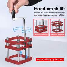 Router Riser With Slotted Router Table Bevel Cutout Tabletop Black Insert Plate Power Tool Accessories And Parts Base - C - View 3
