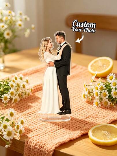 1 Khung ảnh acrylic tùy chỉnh, Khung ảnh cá nhân hóa, Kỷ niệm ảnh cá nhân hóa, In UV chống thấm nước, Không phai màu, Trang trí bàn làm việc & xe hơi, Quà tặng kỷ niệm hoạt hình dễ thương dành cho nam/nữ, Món quà lý tưởng cho gia đình, kỷ niệm, Ngày của Mẹ, Sinh nhật, Đám cưới