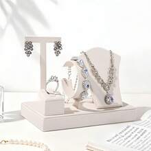 4pcs Jewelry Organizer, Multi-Function Jewelry Tray, Jewelry Store Ring Bracelet Necklace Earring Multi-Purpose Display Stand, Jewelry Display Rack - Multicolor - View 7