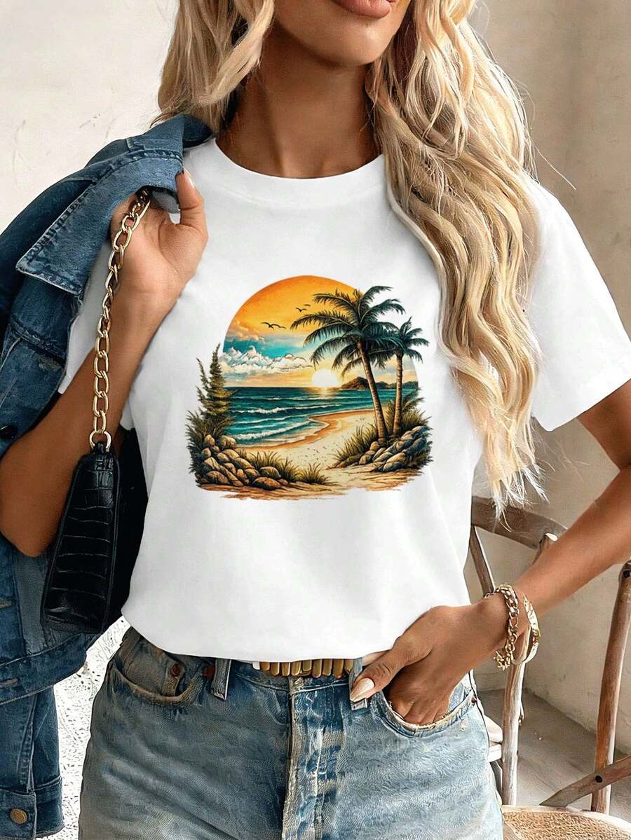 Women T-Shirts - White - View 1