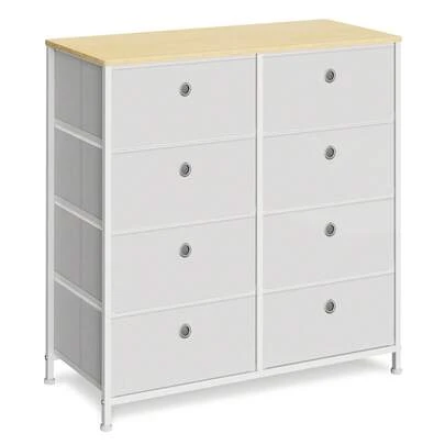 SONGMICS Storage Dresser With 8 Easy Pull Fabric Drawers For Closets ULTS024W57