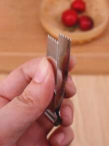 1/2/3件套不锈钢多功能烘焙夹 - 核桃夹、烹饪厨房夹、花生糖和面包模具、饼干装饰烘焙工具 - 彩色 - 查看 3
