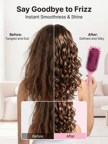 Hair brushes-EU+UK 卷发造型梳，尼龙刷毛定型梳，减少拉扯和毛躁，适用于3A-4C波浪卷发质，居家/旅行/沙龙专业造型工具。是喜爱卷发护理的家人和朋友的理想礼物，适合生日、圣诞节、情人节、母亲节、父亲节等各种场合。 - 氣墊梳 - 查看 3