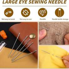 大眼针瓶套装（18 件装），新家手工缝纫针，手工缝纫针 - 彩色 - 查看 9