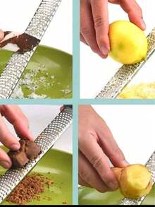 1 cái dụng cụ bào đa năng, dụng cụ bào vỏ chanh bằng thép không gỉ với tay cầm chống trượt, thích hợp để bào rau củ và trái cây. - Nhiều màu - Xem 6