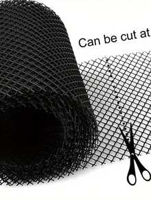 Red de protección de plástico para canaletas de drenaje, red para aleros, red para canaletas para evitar de hojas, cubierta protectora de malla para bajantes - 20 anzuelos rectos negros - Ver 3