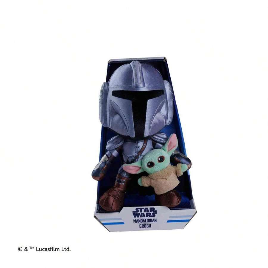 Star Wars Mandalorian Plush With Mini Grogu 25 Cm ✅ 24/48 Hour Delivery To Spain (Peninsula) - Stuffed Animals Without Mechanism - Smoby - Ref. 6315870724 - Multicolor - View 1