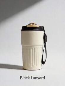 BIGRD 15oz Neutral Aesthetic Insulated Coffee Mug. 316 Stainless Steel Portable Cup, Double-Wall Leak-Proof Design, Keeps Coffee Hot For Long Time, Suitable For Cafes, Schools, Dorms And Daily Commute. - Multicolor - View 11
