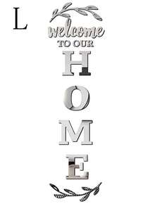 1 Set "Welcome To Our Home" 3D Acrylic Mirror Wall Sticker - Self-Adhesive Reflective Pattern, Suitable For Living Room, Bedroom, Bathroom - Elegant Beige And White Design With Olive Wreath Pattern, Mirror Wall Decal - Multicolor - View 10