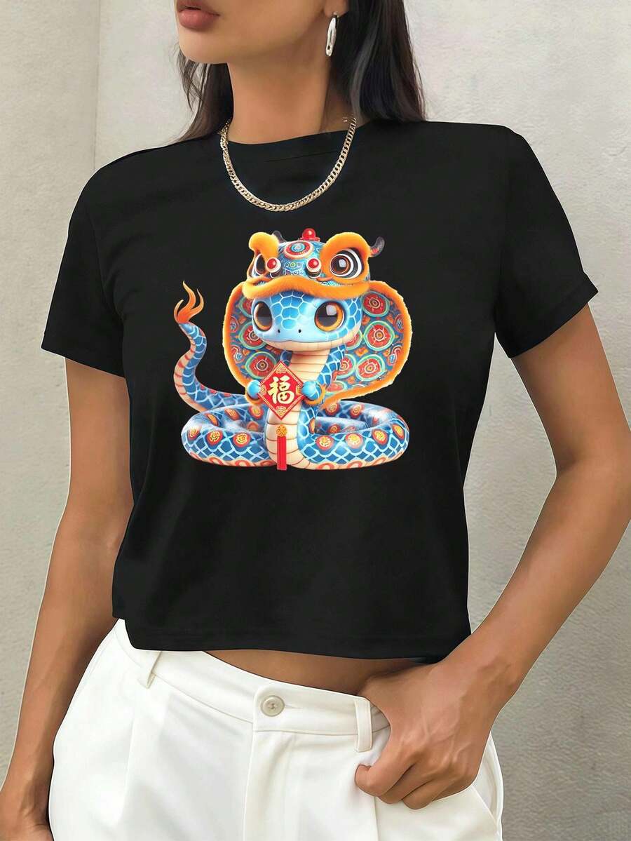 Women T-Shirts - Black - View 1