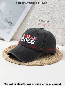 1pc Women's Cute Bee Print Personalized Outdoor Sports Washed Vintage Adjustable Bee Casual Cute Polyester Printed Beach Soft Top Baseball Cap, Suitable For Spring, Summer, Autumn And Winter - Multicolor - View 7