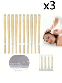 1/10/20/30er Set Ohrenreinigung, Ohrenkerzen, Hopi Ohrenkerzen aus Bienenwachs, konische Ohrenkerzen, Aromatherapie Ohrenkerzen, Ohrenkerzen mit Kerzenhalter, 100% zylindrische duftende Cut Out konische Kerzen, inklusive Ohrenkerzen - Verschiedenfarbig - Übersicht 14