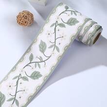 Self-Adhesive Ceramic Tile Trim Sticker, Decorative Wall Border For Kitchen, Bathroom, Waterproof Baseboard - Green-edged Vines - View 8