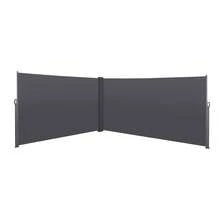 Extendable Side Awning For Balcony, Garden And Terrace, Privacy Screen, Windproof, Waterproof, Sun Protection, 180 X 600 Cm, Grey - A - 查看 11