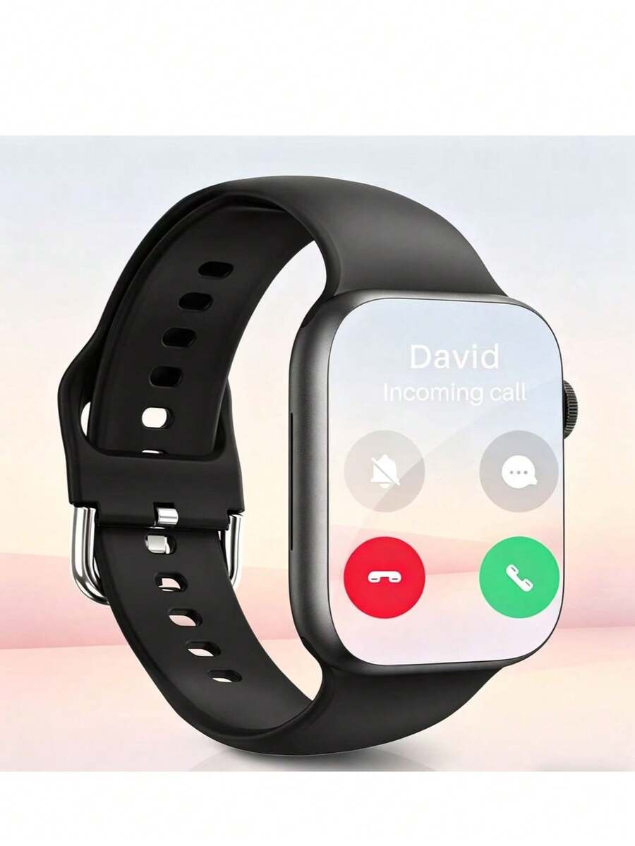 Reloj inteligente deportivo para exteriores con pantalla táctil completa de 2.01", Body de metal, compatible con llamadas y mensajes inalámbricos, podómetro, rastreador de actividad física, regalo para mujeres y hombres, compatible con Android e iOS - Ver 1