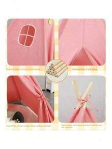 1pc White Portable Tent, Indoor Quadrilateral Tent, Outdoor Camping Tent - Tent - View 9
