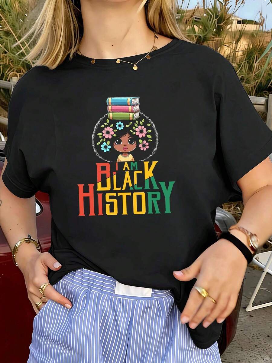 Women T-Shirts - Black - View 1