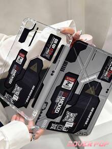 Ốp lưng máy tính bảng phong cách Cyber-Style họa tiết Mecha, tương thích với iPad Air 11 inch M3 2025 / M2 2024, Air thế hệ thứ 5 2022, Air 8 2026 (11/13 inch), (A16) 11 inch thế hệ thứ 11 2025, tương thích với Samsung Galaxy Tab, Kindle Paperwhite thế hệ thứ 12 2024. Mặt lưng trong suốt, ốp bảo vệ họa tiết thời trang, chức năng tự động tắt/mở màn hình, bảo vệ bằng túi khí, phù hợp cho cả công việc văn phòng và làm quà tặng. - Nhiều màu - Xem 2