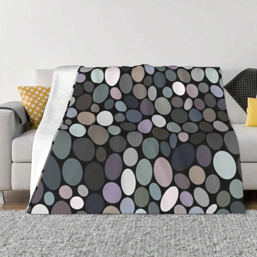 Pebbles Ultra-Soft Fine Black Wool Blanket - 1 - 查看 1