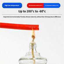 Dây cáp khởi động ắc quy silicon mềm dẻo 8AWG/10AWG với đầu nối vòng, thích hợp cho ô tô, xe RV và hệ thống năng lượng mặt trời. - A - Xem 6