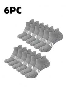 30 Pairs New Black, White, Gray Men's Short Socks, Thin Knit Sports Socks, Breathable Quick-Dry Durable Short Socks, Men's Invisible Socks - Multicolor - View 27