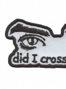 1 miếng vá thêu hình mắt ca sĩ nhạc pop "Did I Cross The Line" (1 cái) để ủi lên quần áo. - Nhiều màu - Xem 4