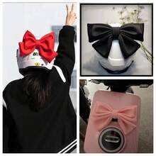 AD 1pc Multi-Color Double-Layer Bow Quick Release Base Helmet Decoration, Suitable For Motorcycle, Bike, Electric Vehicle, Car Helmet And Body Decoration - A - View 13
