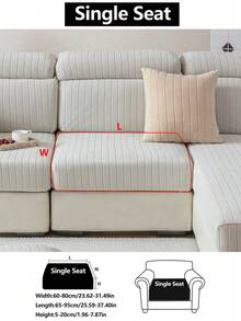 1 tấm bọc ghế sofa co giãn, chống trượt, phủ toàn bộ bề mặt ghế, phù hợp cho mọi mùa, bọc ghế sofa bằng vải, có thể giặt máy, chống bụi, thân thiện với thú cưng, trang trí cho phòng ngủ, văn phòng, phòng khách, phù hợp với ghế sofa 1-4 chỗ và ghế sofa hình chữ L. - Màu Xám nhạt - Xem 16