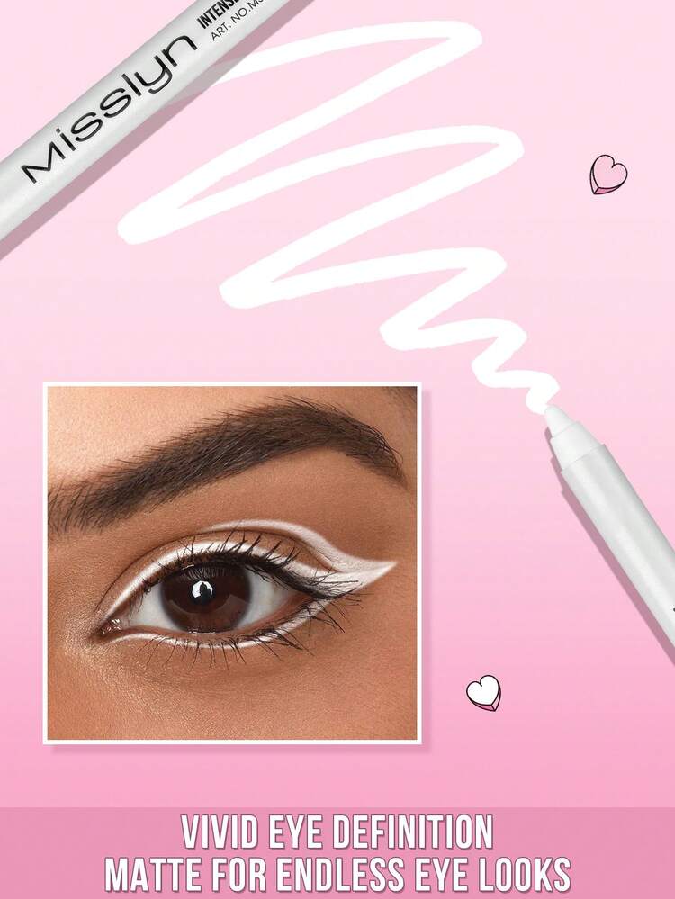MISSLYN - 高饱和度持久眼线笔，眼线液，眼妆，海绵质地，可替换笔芯，顺滑柔软，不粘腻，一笔成型，不拉扯眼皮，色彩饱满，高度显色，打造烟熏妆效果，哑光/亮泽两用，防水防汗，全天持妆，可替换笔芯，轻松打造各种妆容 - #04 - 查看 3