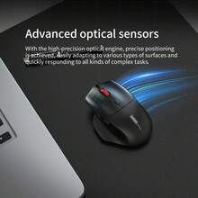 Lenovo N230 Dual-Mode Wireless Mouse | Bluetooth + 2.4G Stable Connection | Ergonomic Design | Rechargeable Battery | Suitable For Office & Gaming - View 4