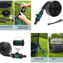 蹦床洒水器，通用水上玩具，园艺/景观美化工具，用于降温 - 彩色 - 查看 8