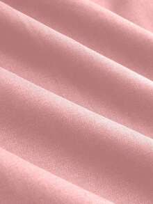 Pantalones de diseño minimalista Vela Rue con cierre de gancho y cremallera, pantalones anchos de pierna semi transparentes y ligeros de color azul sólido, pantalones anchos de pierna de moda para todas las estaciones de primavera - Rosa - Ver 6